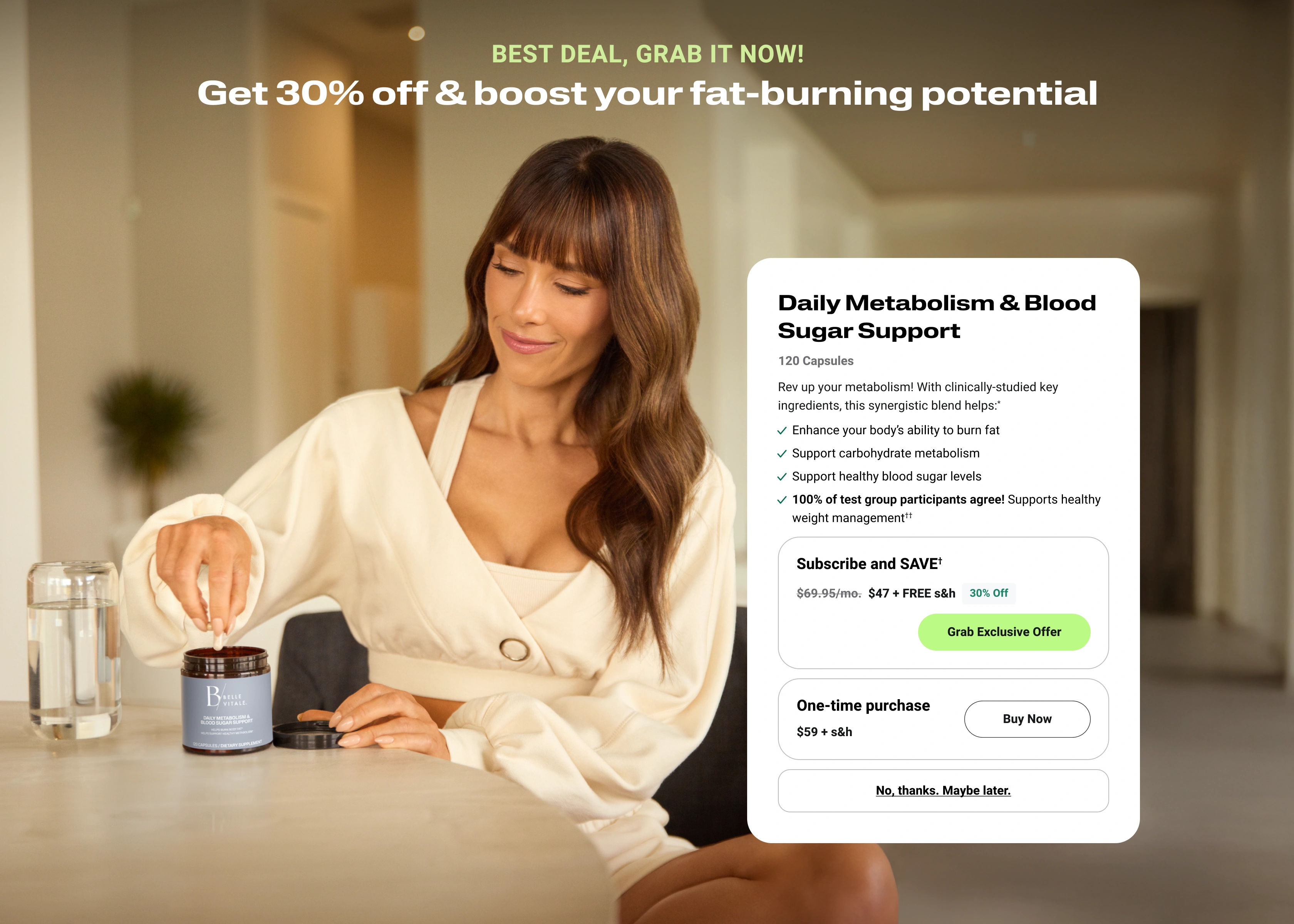 Belle Vitale Upsell Blue