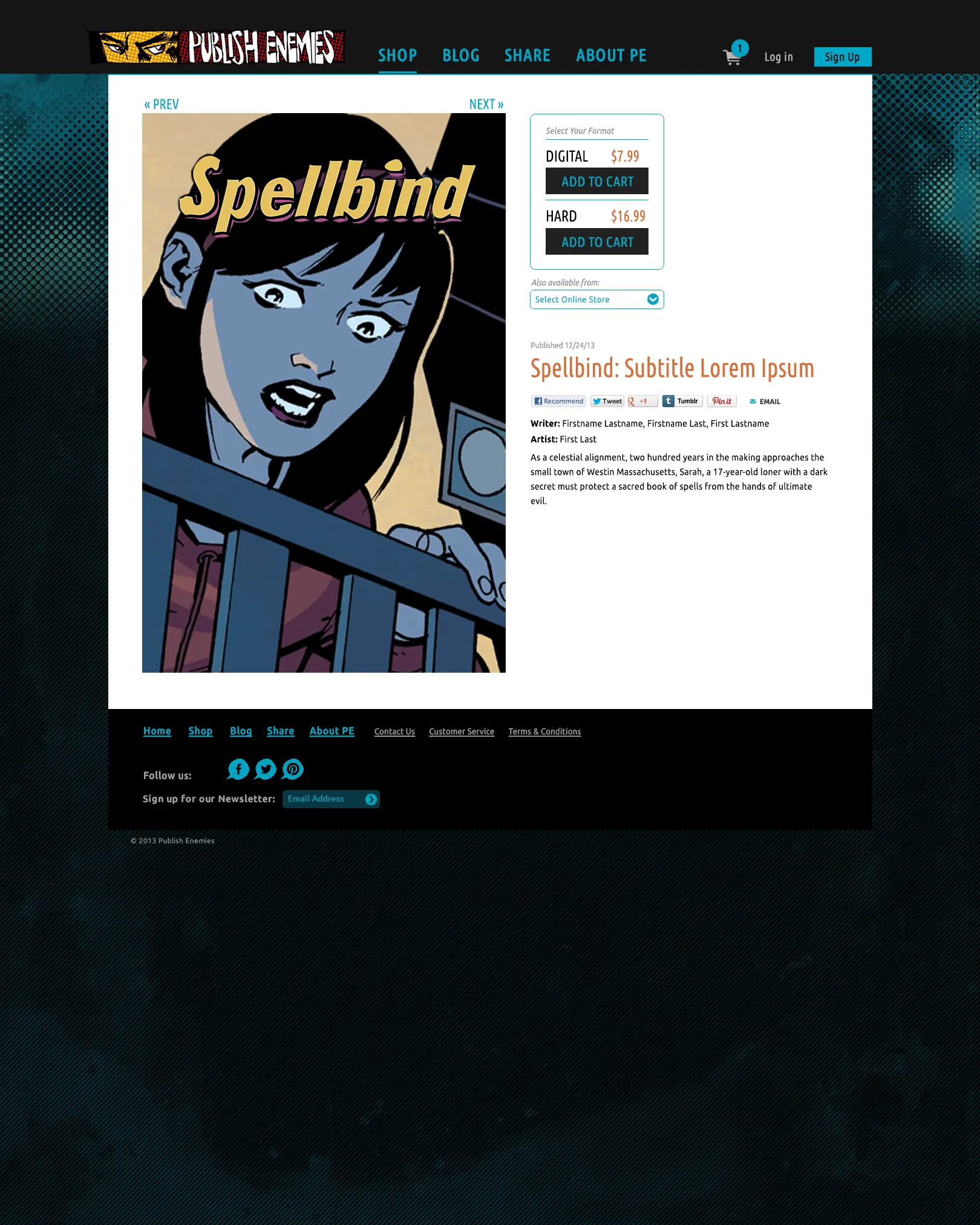 Publish Enemies: Shop