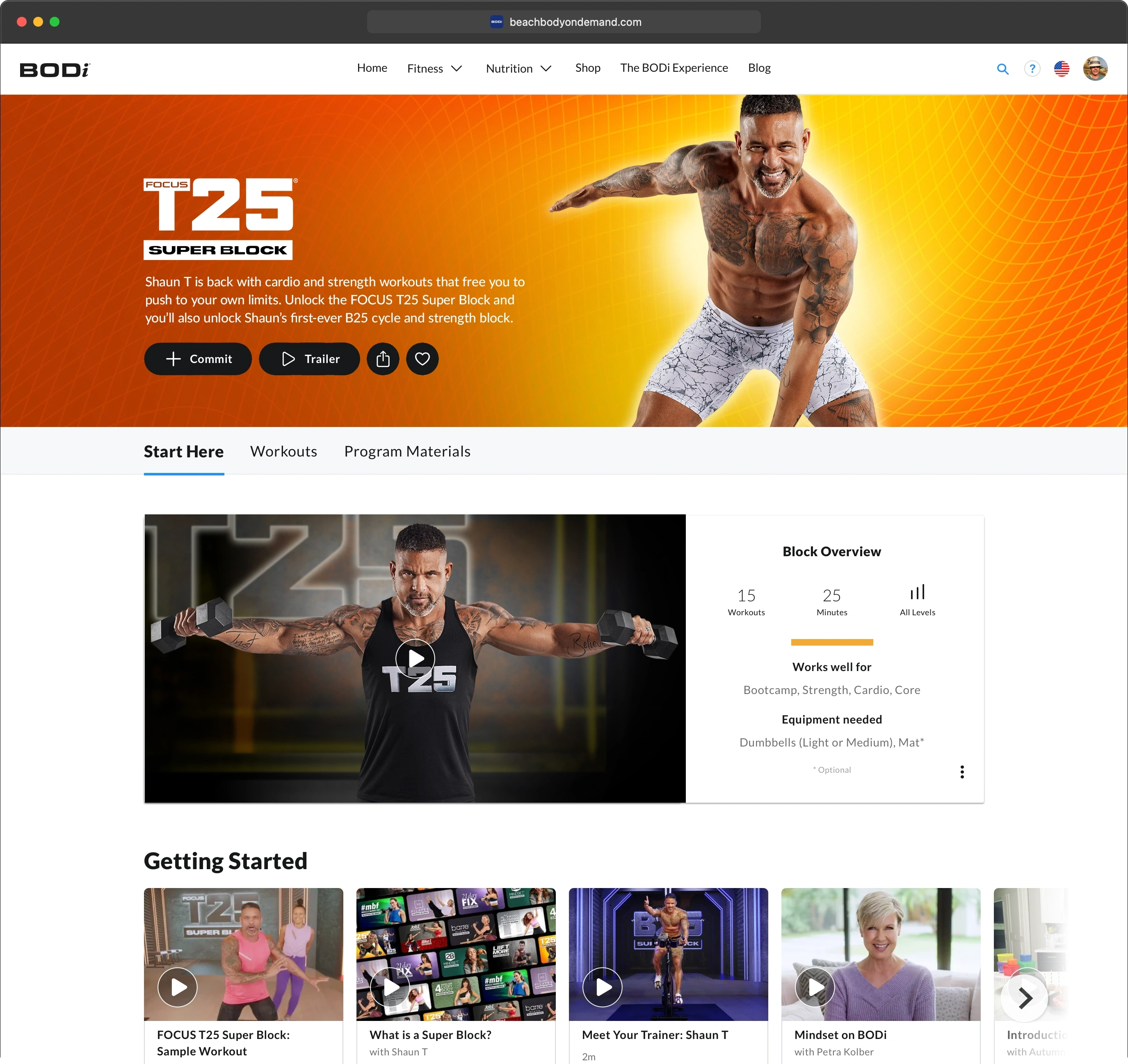 B25 Detail Page on Web